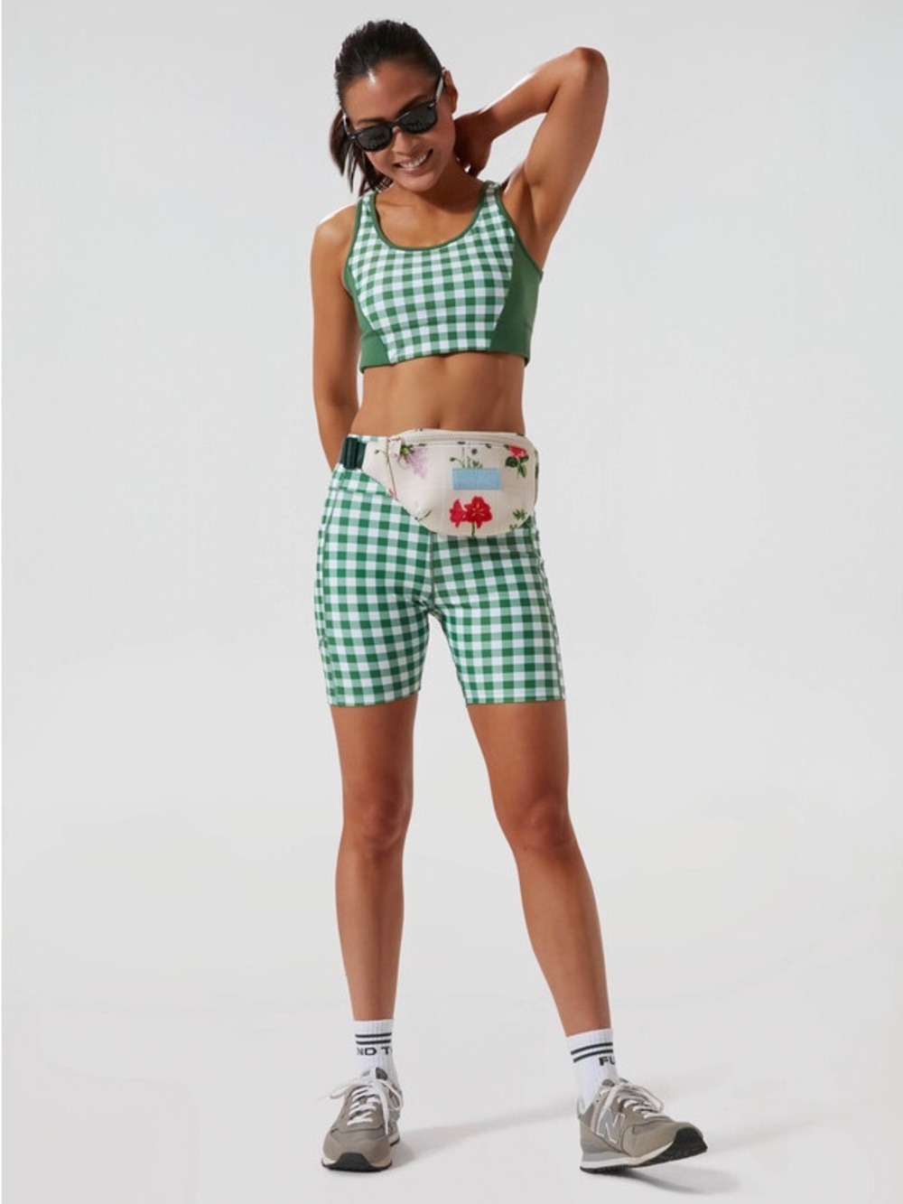 Tuckernuck Sport Gingham Biker Shorts NWT size XL